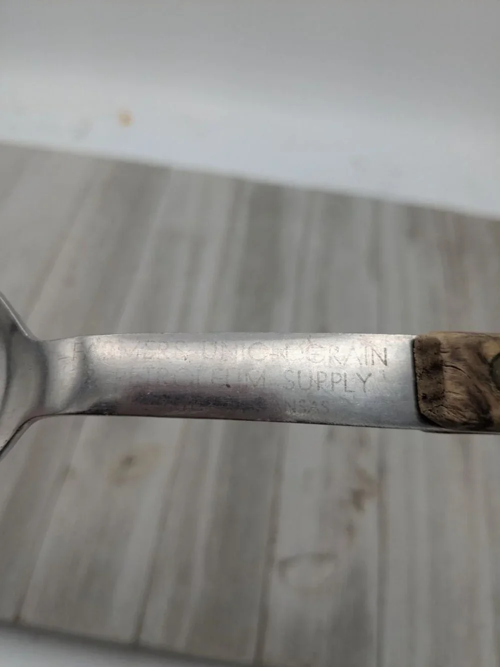 Vintage #1 Stainless Steel Ice Cream Spade Scoop Wood Handle 10